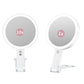 10X Magnifying Foldable Double-sided Makeup Mirror with Light and Adjustable Brightness