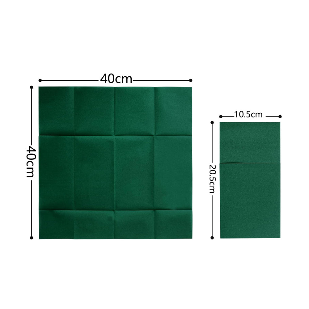 50 Pcs Disposable Linen-Feel Dinner Napkins with Bulit-in Flatware Pocket