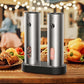 2Pcs Salt and Pepper Grinder Set Stainless Steel Salt and Pepper Shakers for Kitchen