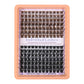 Dark Brown Natural Cluster Lashes DIY Fluffy Individual Reusable for Light Hair