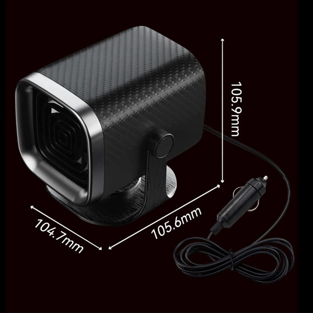 12V 100W / 24V 150W Portable Car Heater Defroster 2-in-1 Cool and Warm Dual Mode Adjustable