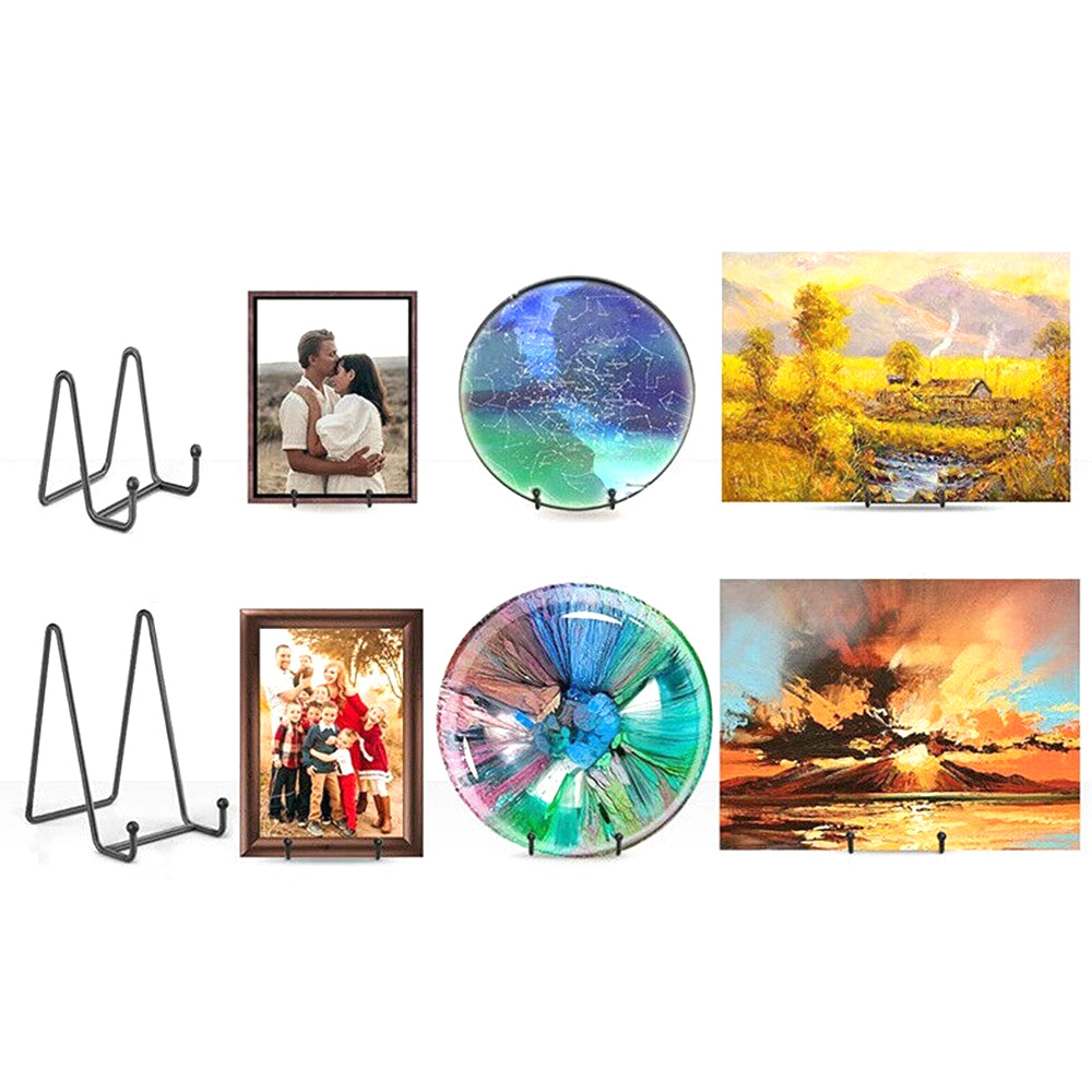 2Pcs Iron Photo Frame Display Stand