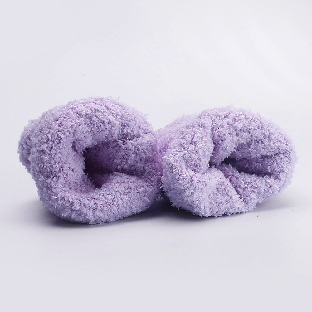 4Pcs Non-Slip Grip Socks for Women Fluffy Slipper Socks