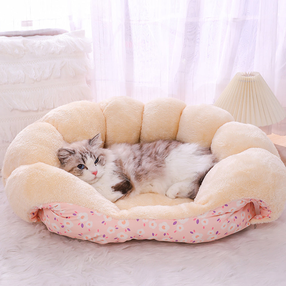 2-in-1 Bed and Couch Warming Cat Sofa Bed