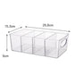 6Pcs Cabinet Organizer Bins with Handle Divided Storage Container for Kitchen