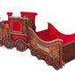 Santa Gift Train Christmas Cardboard Gift Box Present Holder Home Decoration
