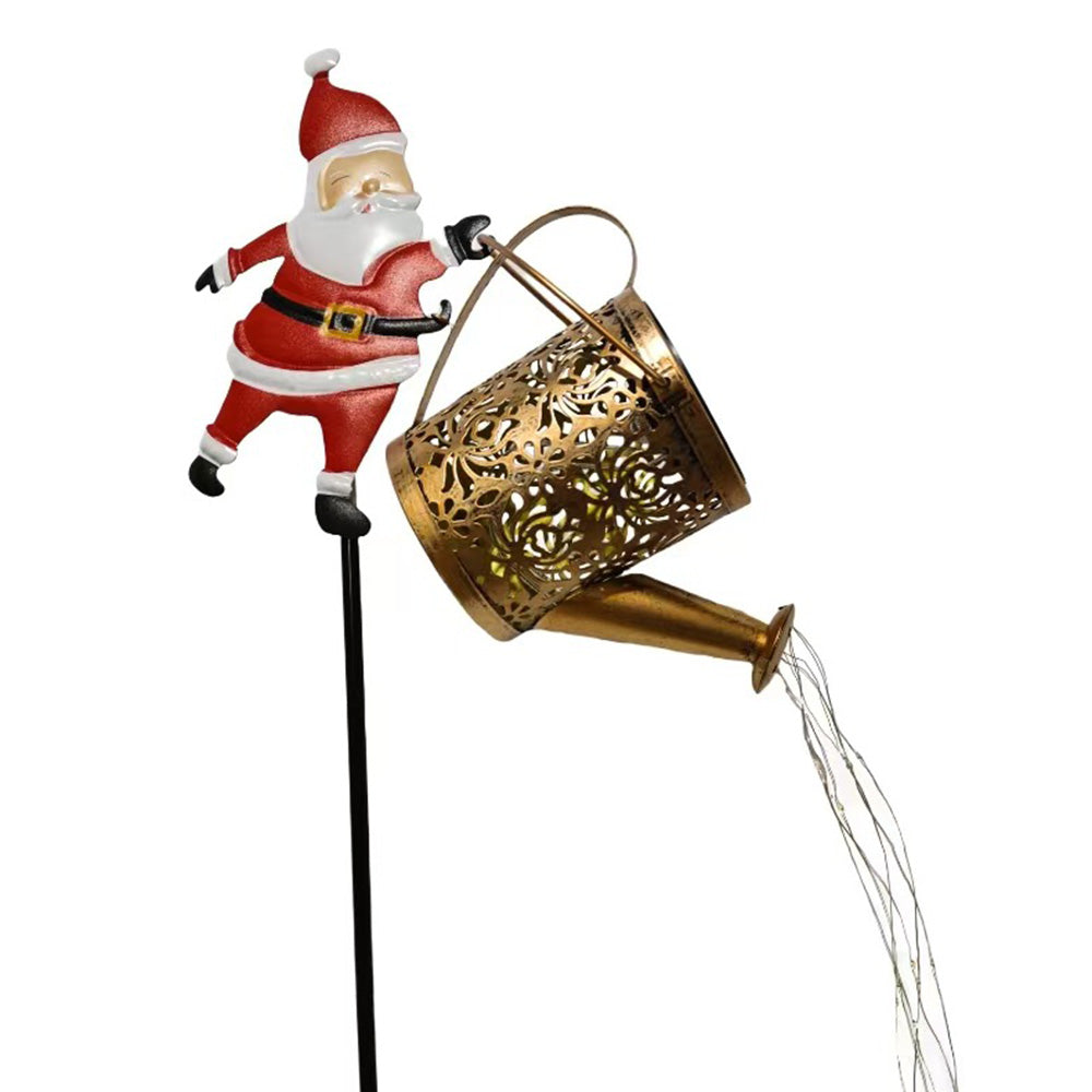 Solar Santa Claus Garden Stake Light Outdoor Christmas Yard Decoration LED