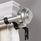 1 Pack Retro Double Curtain Rod Bracket Strong Wall Mount for 1.8cm 2.6cm Rods
