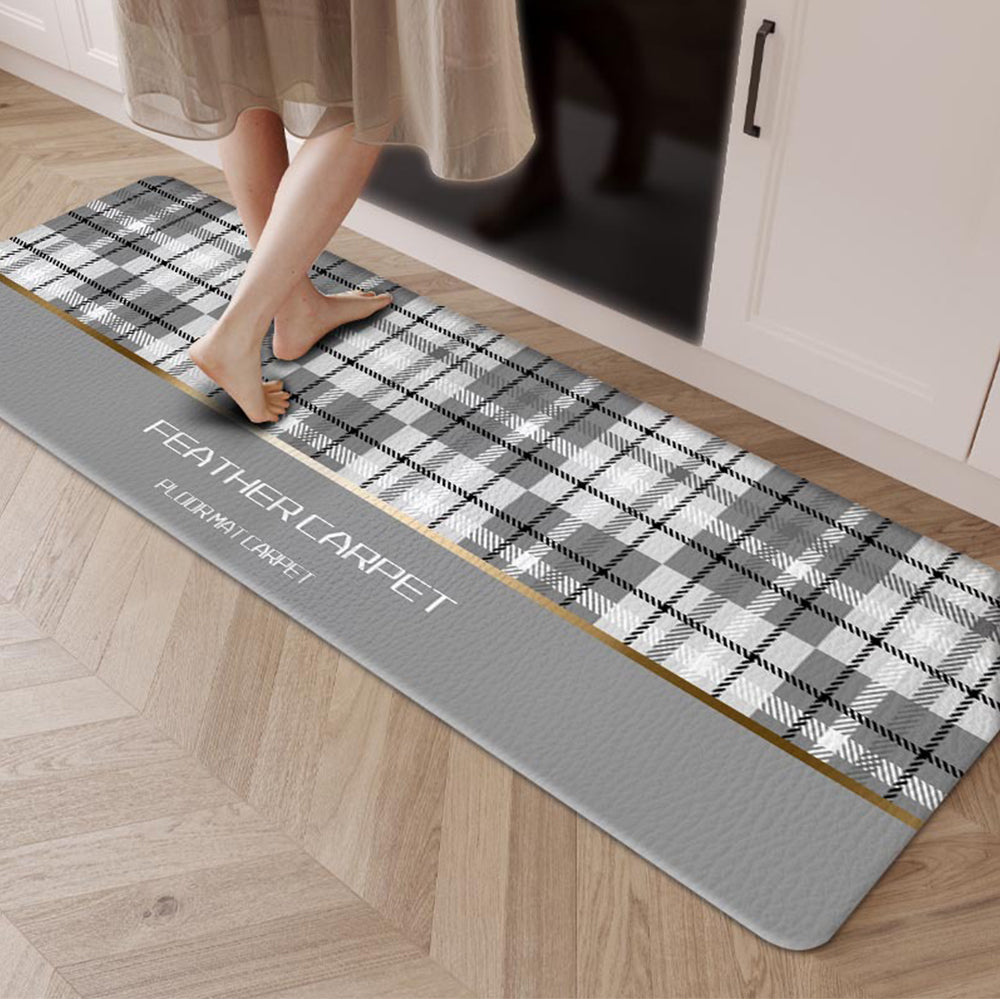 Anti Fatigue Kitchen Floor Mat Cushioned PVC Standing Pad for Home Office-Style 2