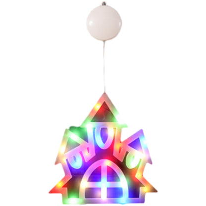 Halloween Window LED Light with Suction Cup Battery Operated-Castle