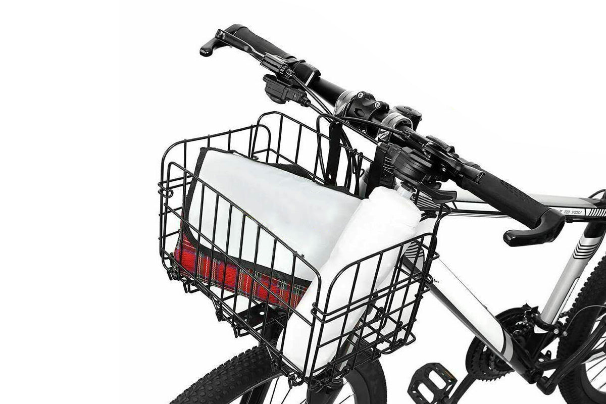 Foldable Bicycle Basket Front and Rear Hanging Storage Rack for Mountain Bike