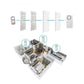 4-in-1 Magnetic Door Window Intrude Detector Wireless Security Refrigerator Door Delay Alarm