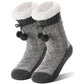 Womens Slipper Fuzzy Grips Socks Fluffy Winter Warm Thick Thermal Cozy Plush Non Slip Cabin Soft Fleece Socks