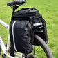 Bicycle Rear Seat Bag Bike Rack Bag Cycle Luggage Carrier Expandable Trunk Bag with Rain Cover