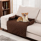 Plaid Water-resistant Sofa Pet Blanket Mat with Pillow