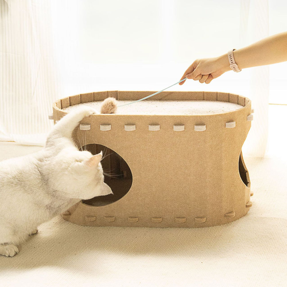 Detachable Hideaway Cat Cave Bed