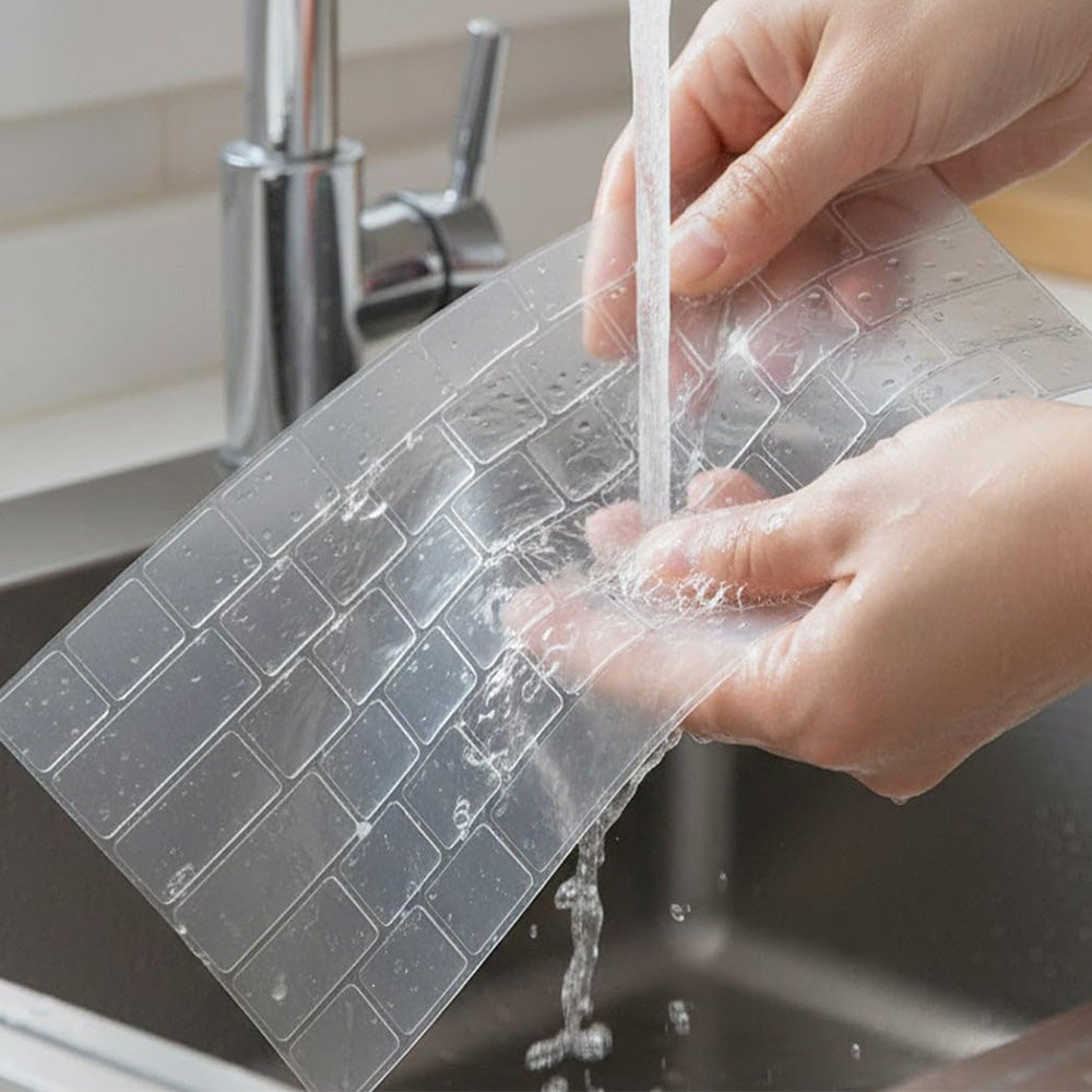 2Pcs Clear Silicone Keyboard Covers for MacBook Air Pro 13 14 15 Inch