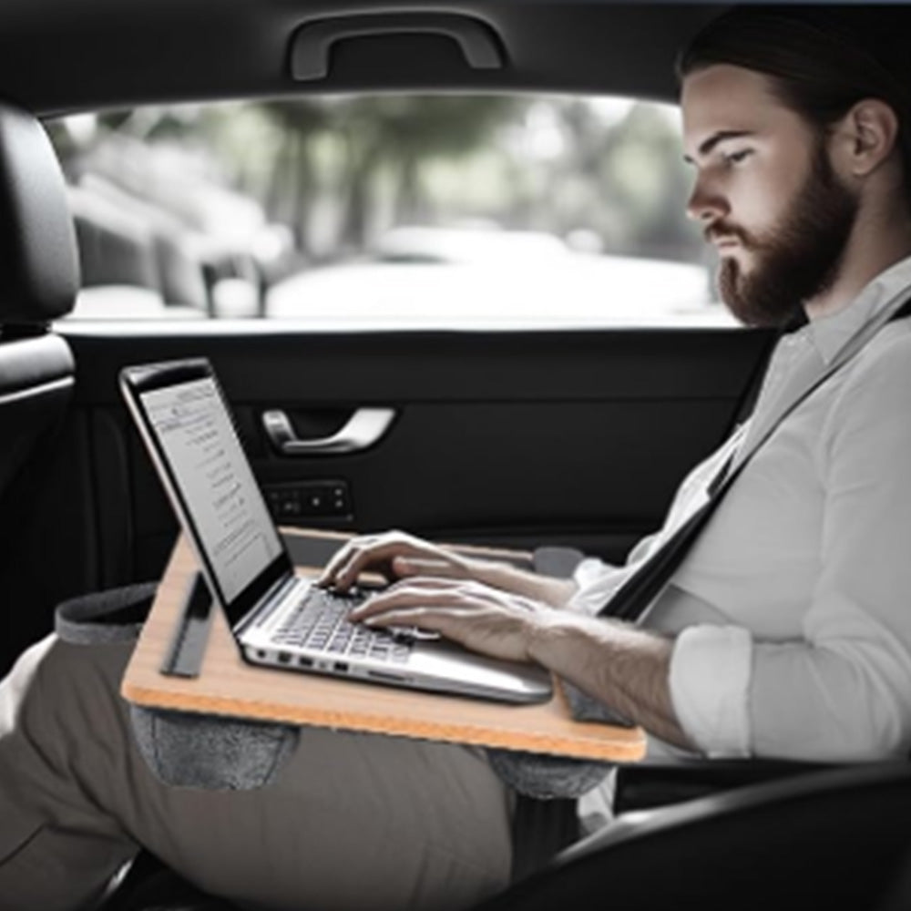 Lap Desk Laptop Stand with Tablet Phone Holder for Home Bed Sof