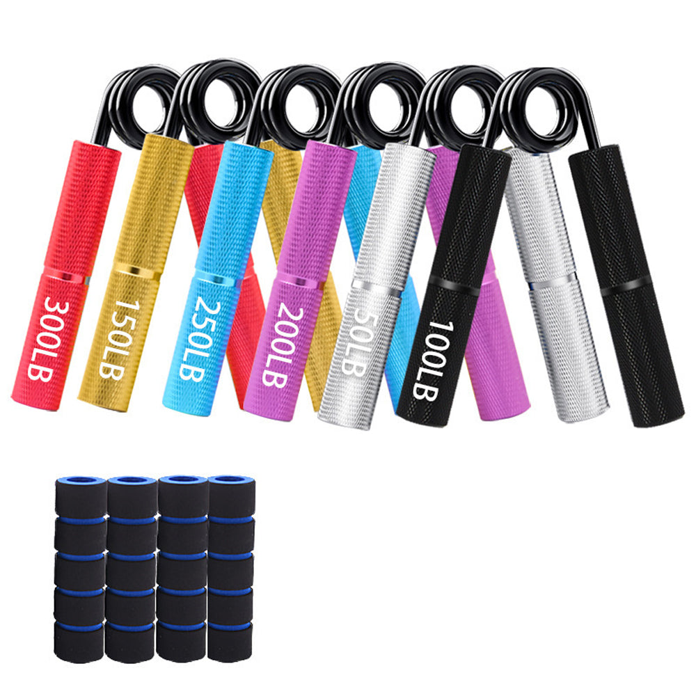 6 Pack Grip Strength Trainer Set 50-300LB Wrist Forearm Strengthener