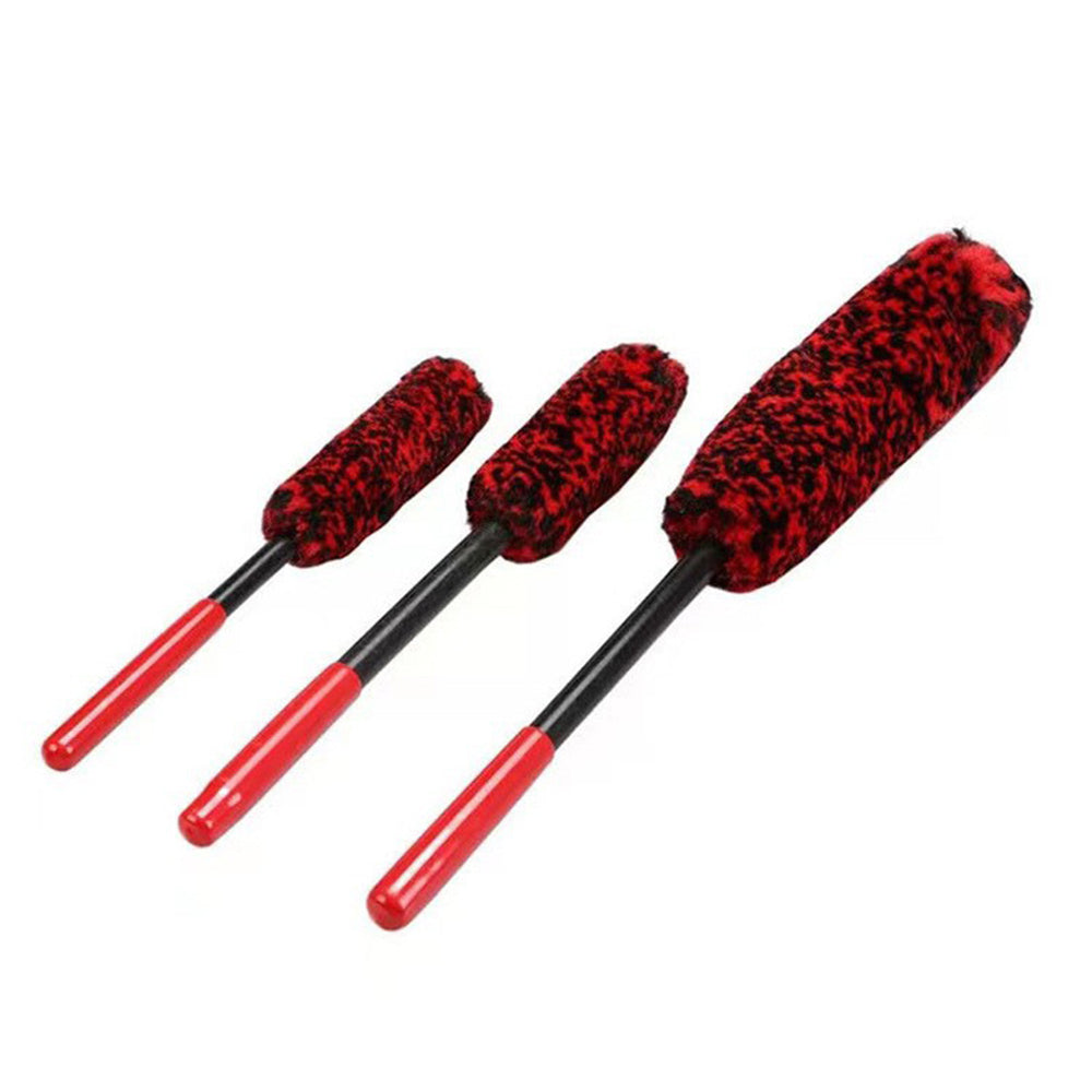 3 Pack Car Wheel Rim Cleaning Kit Super Plush Soft Alloy Wheel Clean Brushes