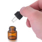 50Pcs 1/2ml Amber Glass Dropper Bottle with Funnel