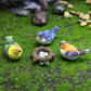 Fairy Garden Miniature Mini Birds with Nest Figurines