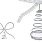 Sparkling Christmas Tree Top Bow for Holiday Decoration