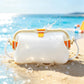 Water-resistant Foldable Silicone Beach Bag with Handle for Camping Seaside