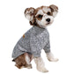 Dog Sweatshirt Pullover Classic Round Neck Soft Clothes for Small Medium Dogs Cats-Grey