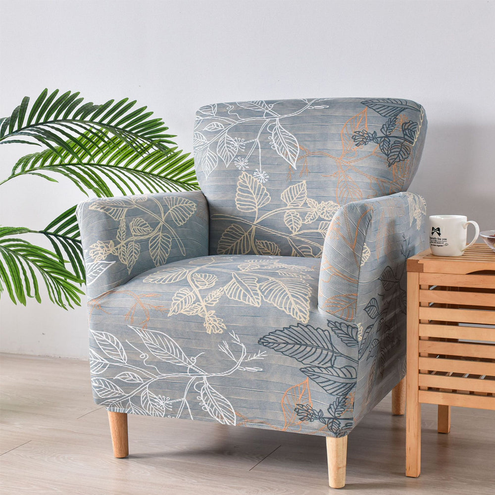 Stretch Printed Armchair Cover Single Sofa Protector Slipcover