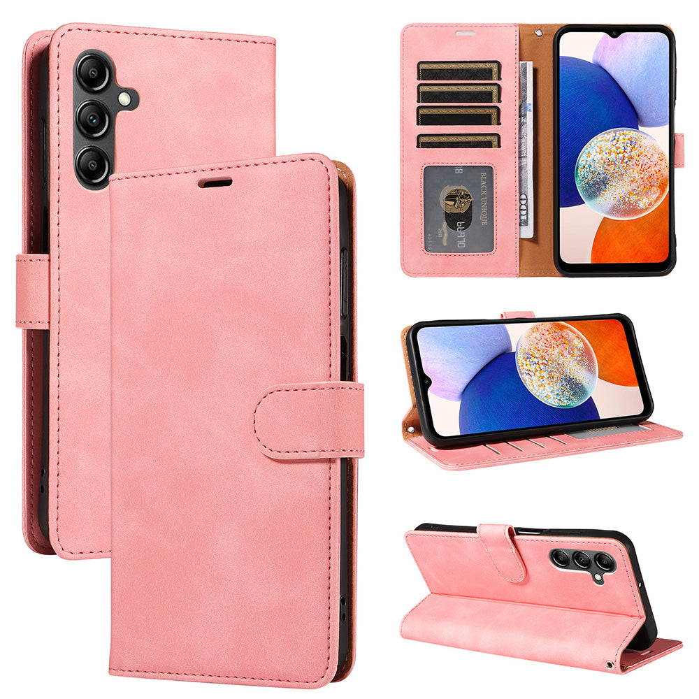 RFID Protective Flip Wallet Case Compatible with Samsung A17 A37 and A57-Pink