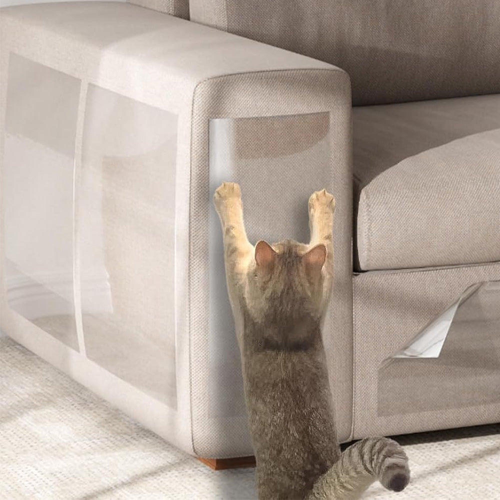 20Pcs Anti-Cat-Scratch Sticker PVC Self-Adhesive Furniture Protector with Fixing Nail