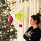 Christmas Inspired Green Hand for Tree Decorations Topper Garland Ornaments
