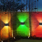 Solar Wall Light 0 to 120 Degree Adjustable Beam Angle for Garden Patio Outdoor Lighting