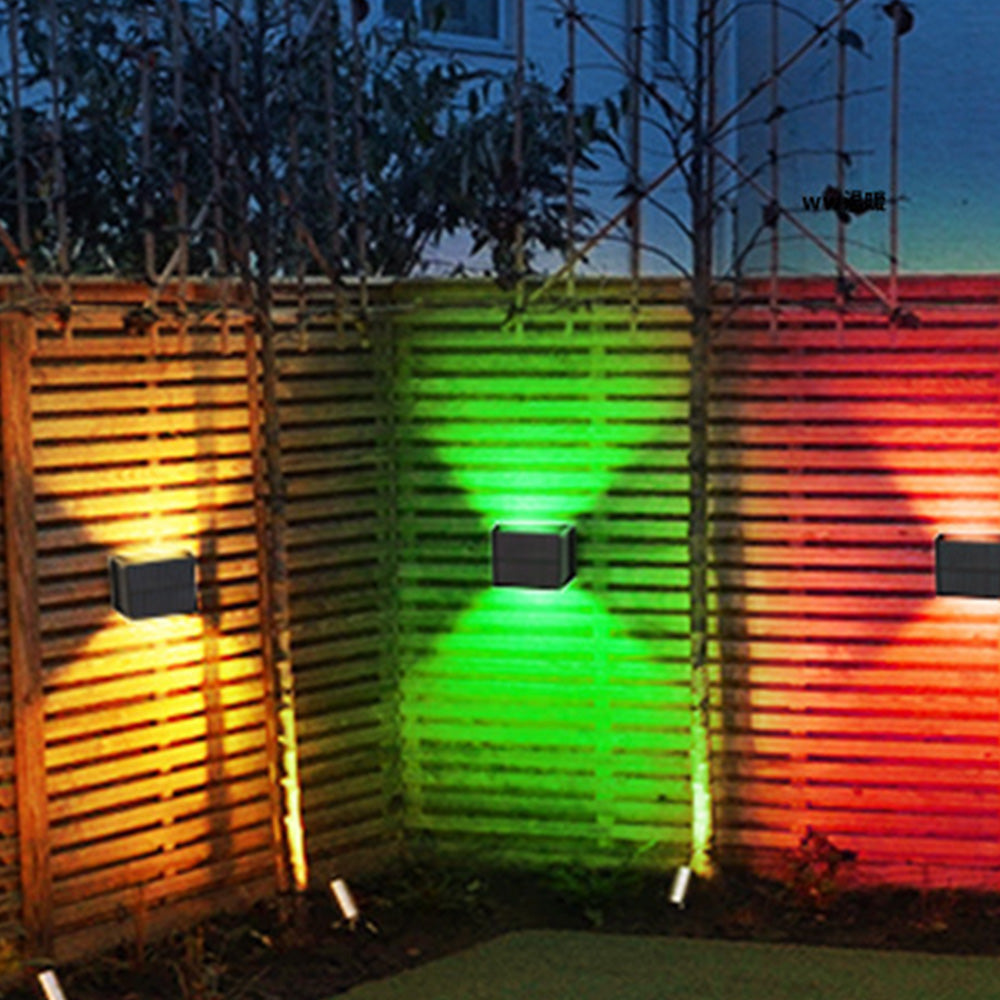 Solar Wall Light 0 to 120 Degree Adjustable Beam Angle for Garden Patio Outdoor Lighting
