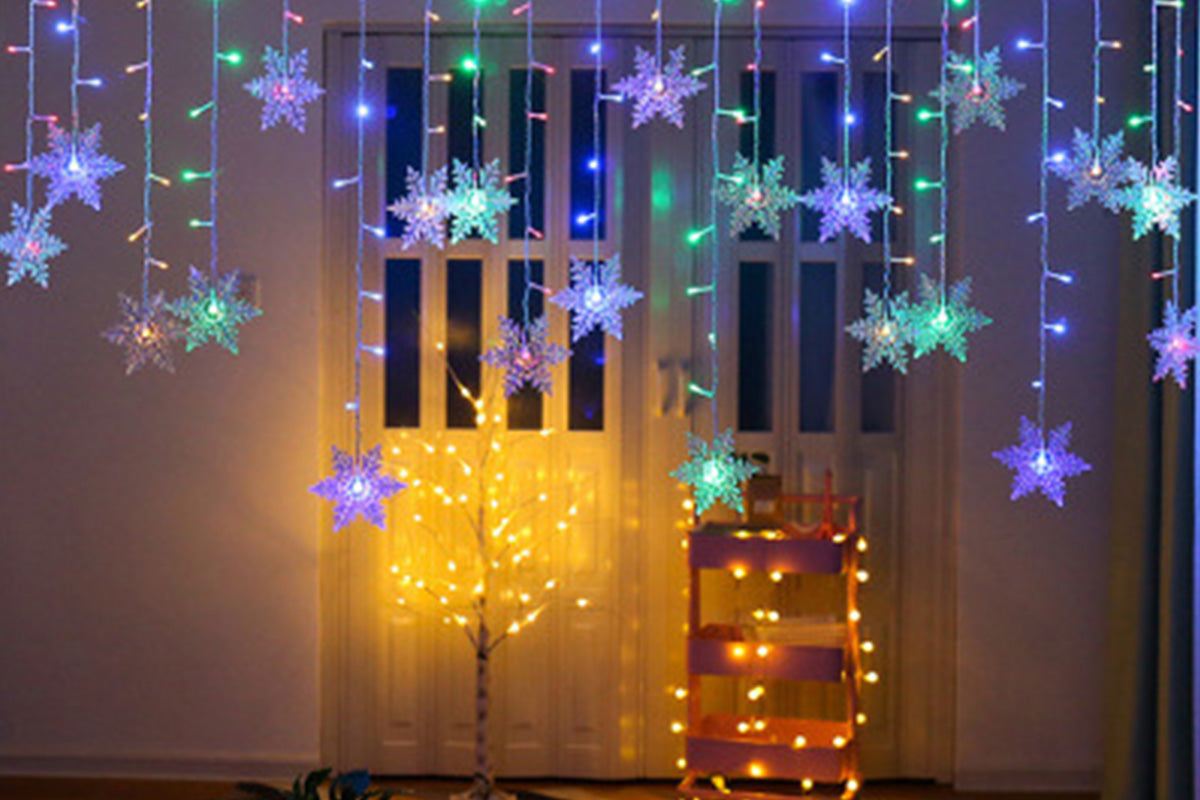 4m Curtain String Lights Waterproof Christmas Window Lights for Party Decorations