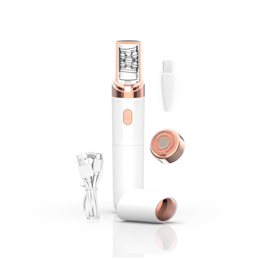Electric Hair Epilator USB Rechargeable Hair Removal Lipstick Style Hair Remover