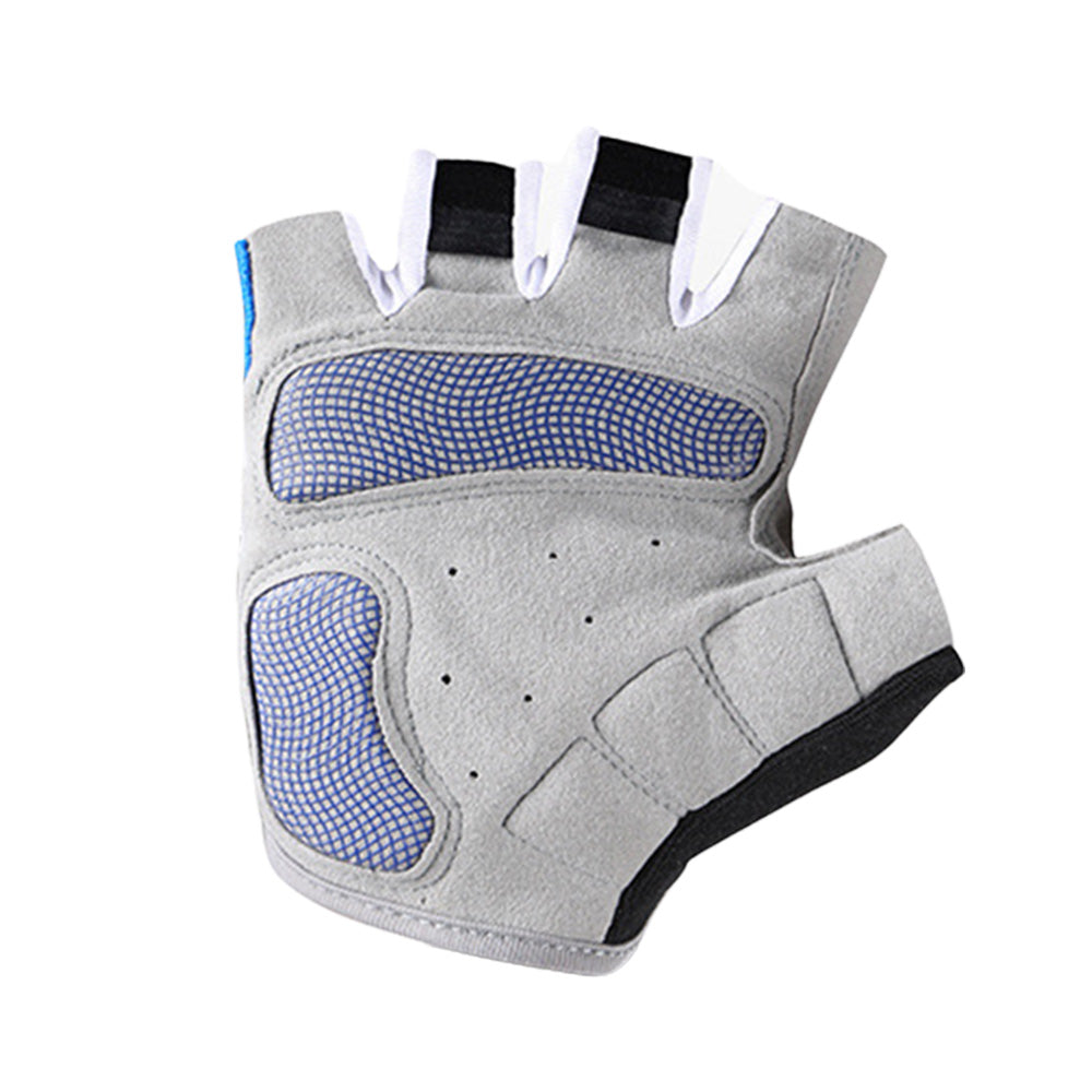 1 Pair Cycling Half Finger Bike Gloves With Anti Slip Pad For Unisex