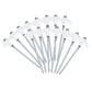 15Pcs Heavy Duty Steel Screw Drill Camping Tent Pegs with Glow in the Dark Head
