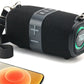Portable Bluetooth Speaker, Portable Speaker, Bluetooth Speakers Wireless, LED Light Speaker Speakers Wireless Speaker with TF AUX FM for Shower Pool Party