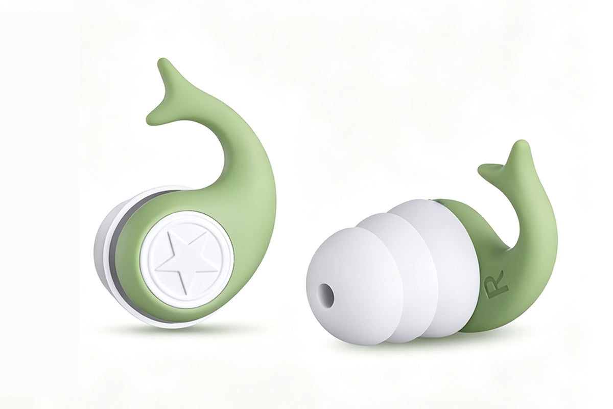4 Pairs Reusable Sleep Earplugs 3 Layer Noise Reduction Silicone Ear Plugs with Storage Cases