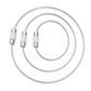30 PCS Durable Stainless Steel Wire Rope Keychain Wire Keychain Cable for Luggage Tags Keys