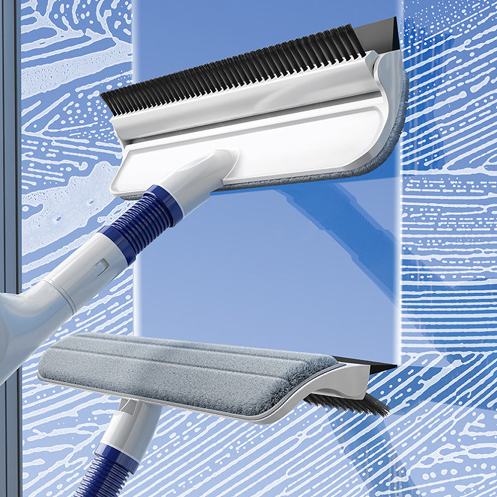 Window Cleaning Kit with Spray Mop High Rise Glass Cleaner for Home & Office