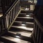 4Pcs LED Solar Fence and Step Lights for Outdoor Garden Stairs and Deck