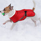 Winter Dog Coat-Waterproof Cold Weather Jacket for Small Large Breeds-Red