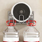 Space Metal Toothbrush Holder Wall Mounted Toothpaste Bathroom Rack with Cups