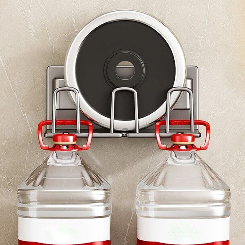 Space Metal Toothbrush Holder Wall Mounted Toothpaste Bathroom Rack with Cups