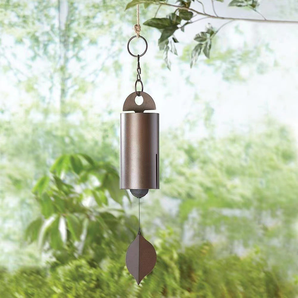 2Pcs Deep Resonance Serenity Bell Large Retro Wind Chime for Outdoor Garden Decor