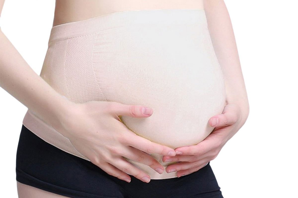 Maternity Belly Support Band for Comfort During Pregnancy-Beige