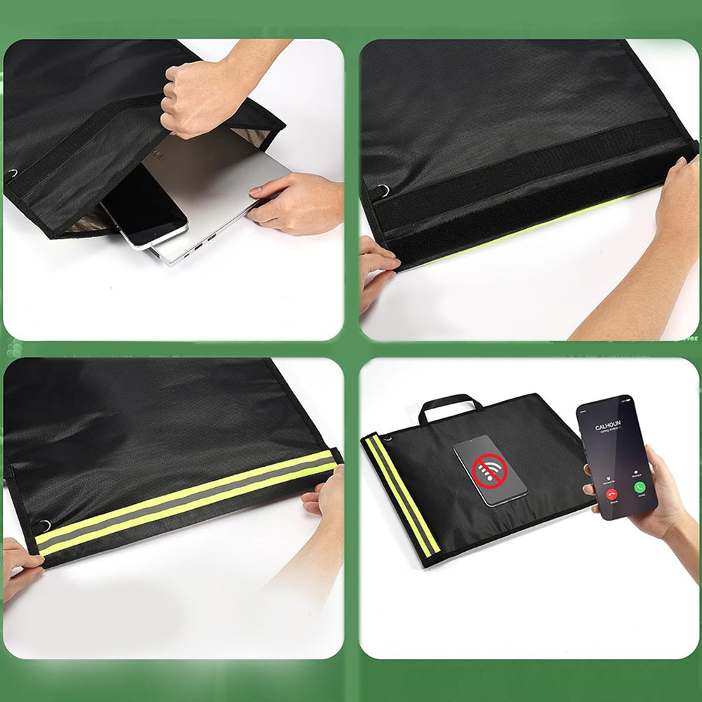3Pcs Anti-Tracking Faraday Bags with Reflective Strips